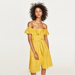 Zara Gold Mini Dress